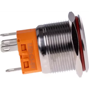 Bouton-poussoir momentané JOY-IT BUTTON22A-M-GR, vert, 250V AC 3A, IP67 IK10, 25mm