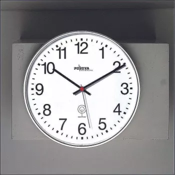 Horloge murale radio-pilotée PEWETA plastique mat 30 cm noir/blanc 51.130.313