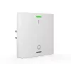 Bouton-poussoir KNX MDT BE-TAL55T1.B1 avec capteur de température, 1 poste, LED d'état RGB-W, blanc pur brillant