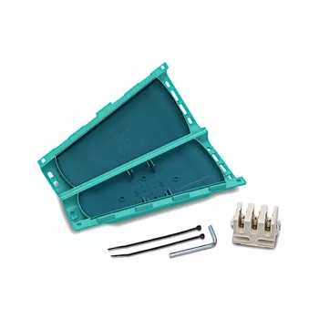 Support de serre-câbles adhésif HellermannTyton MB4A, polypropylène vert, 130 x 65 mm, pour serre-câbles jusqu'à 10 mm de large, 1 pièce 435-00659