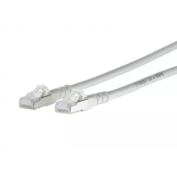 Câble patch réseau METZ CONNECT 1308450388-E Cat6a S/FTP, RJ45, 0,3 m, blanc