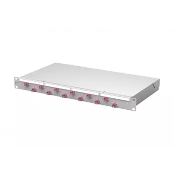 METZ CONNECT VIK 12xLC-D OM4 Fiber Optic Patch Panel 1U 24 Fibers 1504507512-F