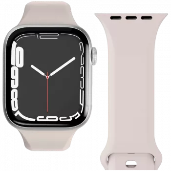 VONMÄHLEN Classic Band 2 pour Apple Watch 44mm, 45mm, 49mm, taille unique, crème
