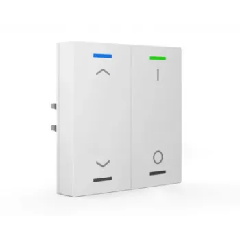 Capteur à touches KNX MDT BE-TAL63T2.C1 2 voies RGBW, Studio blanc brillant