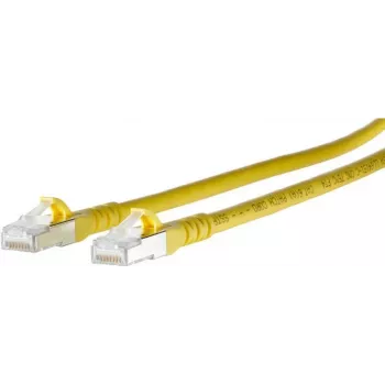 METZ CONNECT 1308450377-E Câble patch Cat6a S/FTP, jaune, 0,3 m