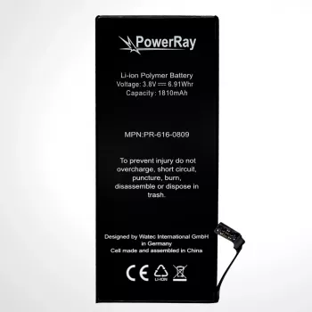 Batterie PowerRay PR-616-0809 pour iPhone 6, 1810 mAh, vrac