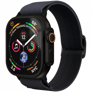 VONMÄHLEN Classic Nylon Loop pour Apple Watch 40/41/42 mm, taille unique, bleu marine noir
