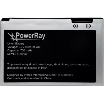 Batterie de remplacement PowerRay PR-616-0728 pour iPhone 5S, 1560 mAh, Li-Po, vrac