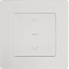 PowerRay PR-SCS-01 Interrupteur tactile Wi-Fi intelligent pour volet roulant, cadre en verre blanc