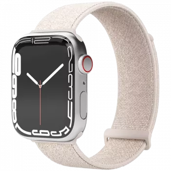 Bracelet de montre Fitness Loop 2 VONMÄHLEN pour Apple Watch 44/45/46/49 mm, crème