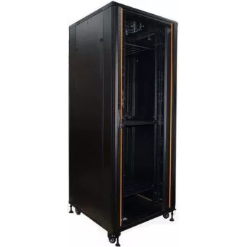 IT-BUDGET 19 inch Server Rack SRK 42U 800x1000 mm Glass/Solid Door Cable Ducts Flatpack Black