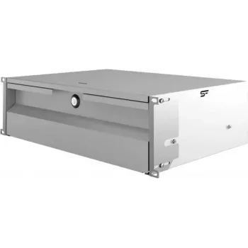 IT-BUDGET 19 inch 3U Lockable Drawer for Small Devices, Documents, Tools - Light Grey (90ITBSL3HEG)