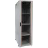 Ensemble complet baie serveur 19 pouces IT-BUDGET SRK - 42U - 600x1000 mm - porte en verre/acier - 4 ventilateurs actifs - PDU - étagères - flatpack - gris clair (90ITB19SRK42610GG)