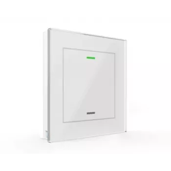 MDT BE-GTL1TW.01 Glass Push Button II Light 1 voie RGBW KNX, blanc