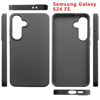 Coque arrière MRDISC pour Samsung Galaxy S24 FE noire TPU MG-BCSGAS24FESW