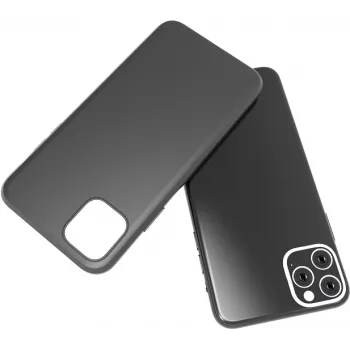 Coque rigide en silicone liquide CYOO Premium pour Apple iPhone 11 Pro, noire (CY121023)