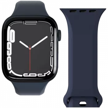 Bracelet Classic Band 2 VONMÄHLEN pour Apple Watch 44/45/46/49 mm, bleu marine
