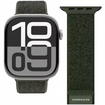 Bracelet Fitness Loop 2 VONMÄHLEN 40, 41, 42 mm taille unique, olive