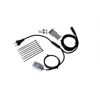 IT-BUDGET Fan Mounting Kit with Thermostat, Bracket, Cable, and Hardware - Adjustable 0-60°C (90ITBTKD180603KTH)