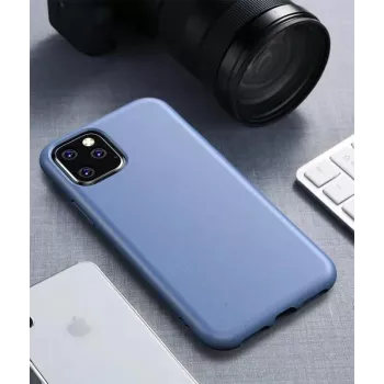 Coque rigide biodégradable BioCase CYOO pour iPhone 12 Pro Max 6,7 inch, bleue (CY121898)