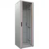 Rack serveur 19 pouces IT-BUDGET SRK 42U 600x1000 mm porte vitrée/acier Flatpack gris clair 90ITB19SRK42610GGN