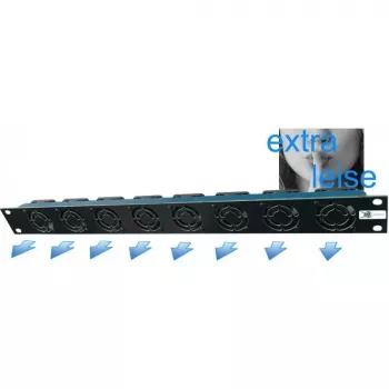 Unité de ventilation 19-SILENT Liebernetz - évacuation horizontale - débit d'air 50 m³/h - 1U - 12V DC - super silencieuse 15 dB - noir (90LN19LUE1HE8BRS)