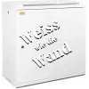 Baie réseau murale 19 pouces IT-BUDGET SWA - 12U - 600x300 mm - porte acier pleine - côtés amovibles - ensemble d'accessoires - blanc pur (90ITB19WS1263MW)
