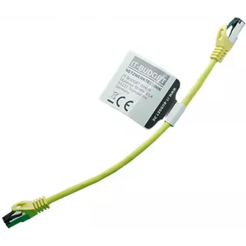 Câble de brassage IT-BUDGET Cat.8.1 S/FTP, 0,25 m, jaune, 40 Gbps, cuivre massif, LSZH, PoE+ 90ITBFLEX81PK025Y