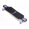 Planche à roulettes cruiser compacte MUUWMI AU 560 Longboard, roulements ABEC 7, roues lumineuses LED, érable canadien 7 plis