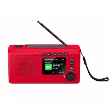 Radio portable Reflexion TRA2757DAB+ rouge DAB+ et FM avec Bluetooth, USB, AUX, réveil