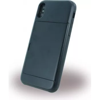 Coque rigide CYOO Slid Style avec fente pour carte pour Apple iPhone X - noire