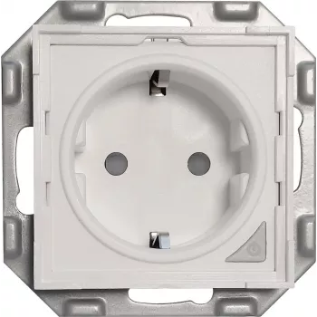 PowerRay Prise intelligente Wi-Fi PR-SSO-01, blanche sans cadre, 16 A, contrôle par application et commande vocale, type F