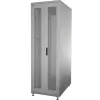 IT-BUDGET Baie serveur 19 pouces SRK ensemble complet - 42U - 600x1000 mm - doubles portes perforées avant et arrière - 4 ventilateurs actifs - PDU - étagères - montée - gris clair 99ITB19SRK42610DTGM