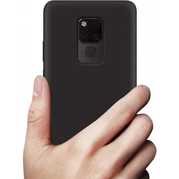 CYOO Coque Premium en silicone liquide pour Huawei Mate 20 Pro - noire