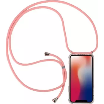 Coque collier avec chaîne CYOO pour Huawei Mate 20 - silicone rose (CY121039)