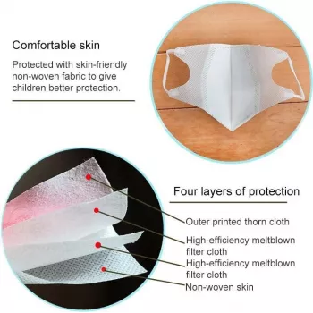 Masque facial jetable CYOO pour garçons 3-12 ans CY121625