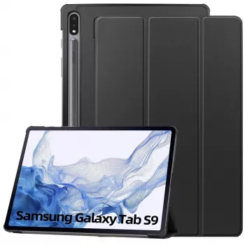 Étui à rabat MRDISC pour Samsung Galaxy Tab S9 5G - noir TPU (MG-FlipSGTABS95GSW)