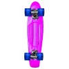 Skateboard mini cruiser NORULES No Rules AU 349 avec roues lumineuses, rose