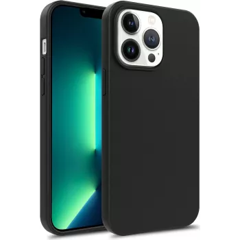 Coque en silicone liquide Premium CYOO pour Apple iPhone 14 Pro Max - noire CY122778
