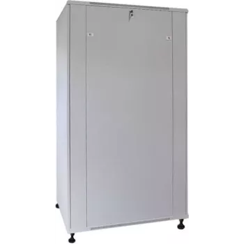 Baie réseau 19 pouces IT-BUDGET SRK - 22U - 600x800 mm - Porte vitrée/pleine - Flatpack - gris clair 90ITB19SRK2268GGN