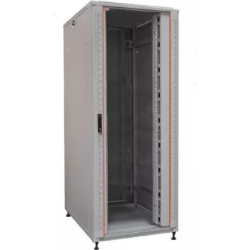 Baie serveur 19 pouces IT-BUDGET SRK - 42U - 800x1000 mm - Porte vitrée/pleine en acier - Passe-câbles - Flatpack - gris clair 90ITB19SRK42810GGN