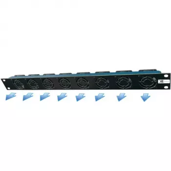 Unité de ventilation rack 19 inch 1U Liebernetz - sortie horizontale, 95 m³/h, 12V DC, 34 dB, noir (90LN19LUE1HE8BR)