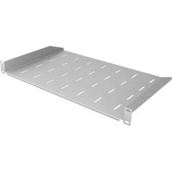 Étagère fixe de rack 19 pouces IT-BUDGET, 1U, profondeur 300 mm, charge 15 kg, gris clair 90ITB19FB300G