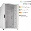 Baie serveur 19 pouces IT-BUDGET SRK 27U 800x1000 mm gris clair porte verre/acier flatpack 90ITB19SRK27810GGN