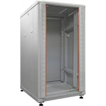 Armoire réseau 19 pouces IT-BUDGET SRK - 18U - 600x1000 mm - porte en verre/acier - flatpack - gris clair 90ITB19SRK18610GGN