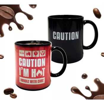 Mug Mad Monkey Caution I am Hot à changement de couleur 2000152