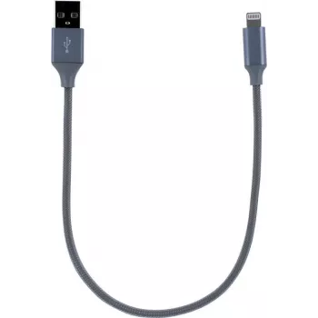 CYOO Câble de charge et de données Lightning 30 cm argent
