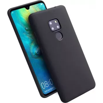 CYOO Coque Premium en silicone liquide pour Huawei Mate 20 - noire