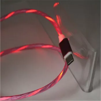 Câble de charge Micro USB Flow Light CYOO 1 m rose avec effet lumineux fluide CY121350
