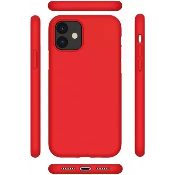 CYOO coque premium en silicone liquide pour Apple iPhone 12 Pro 6,1 pouces - rouge (CY121877)